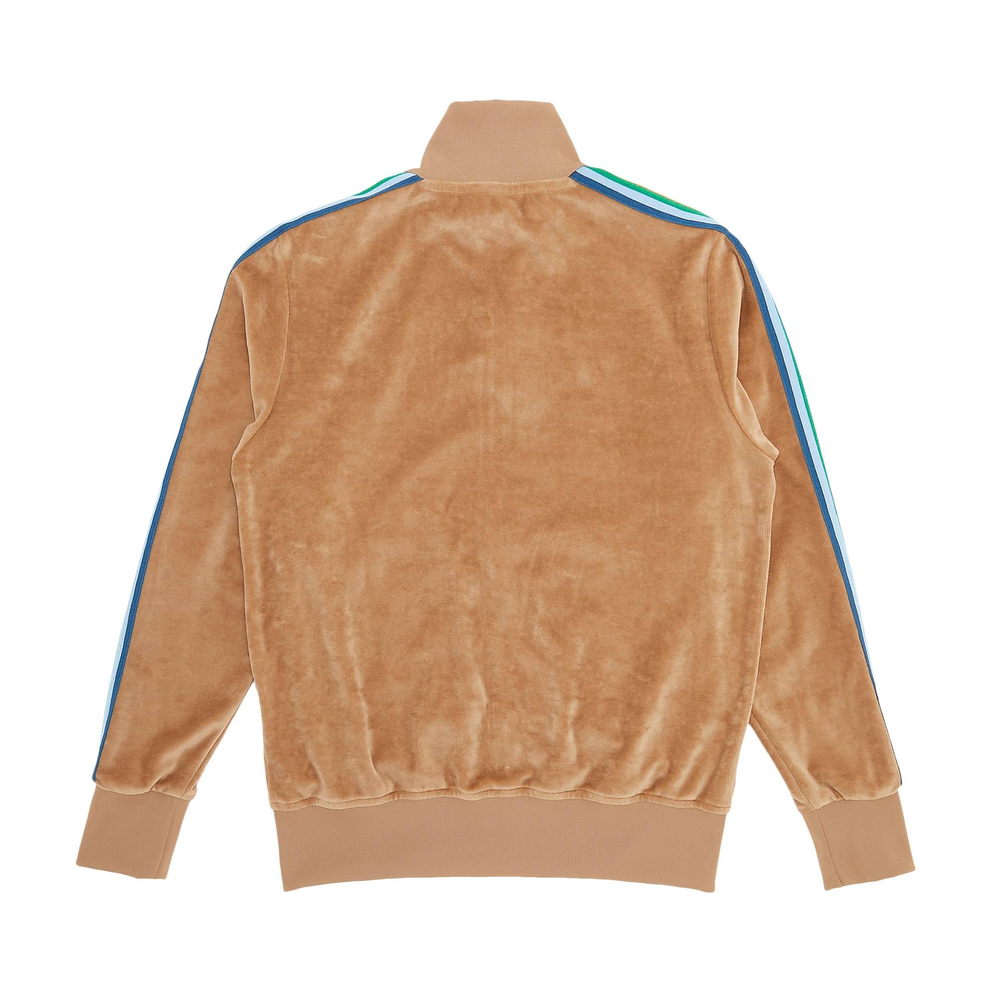 Palm Angels PA Rainbow Chenille Track Jacket 'Brown' - 2