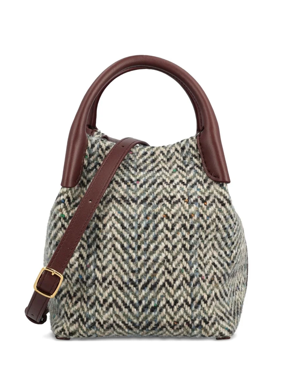 mini Bale herringbone-pattern tote bag - 1