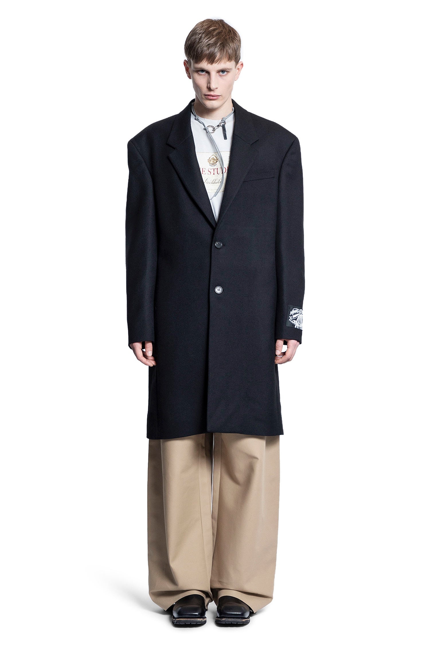 Acne Studios リホンティテルトトハック A10407 902 Acne Studios Heavy-Tailoring-Wool-Coat | antonioli | REVERSIBLE