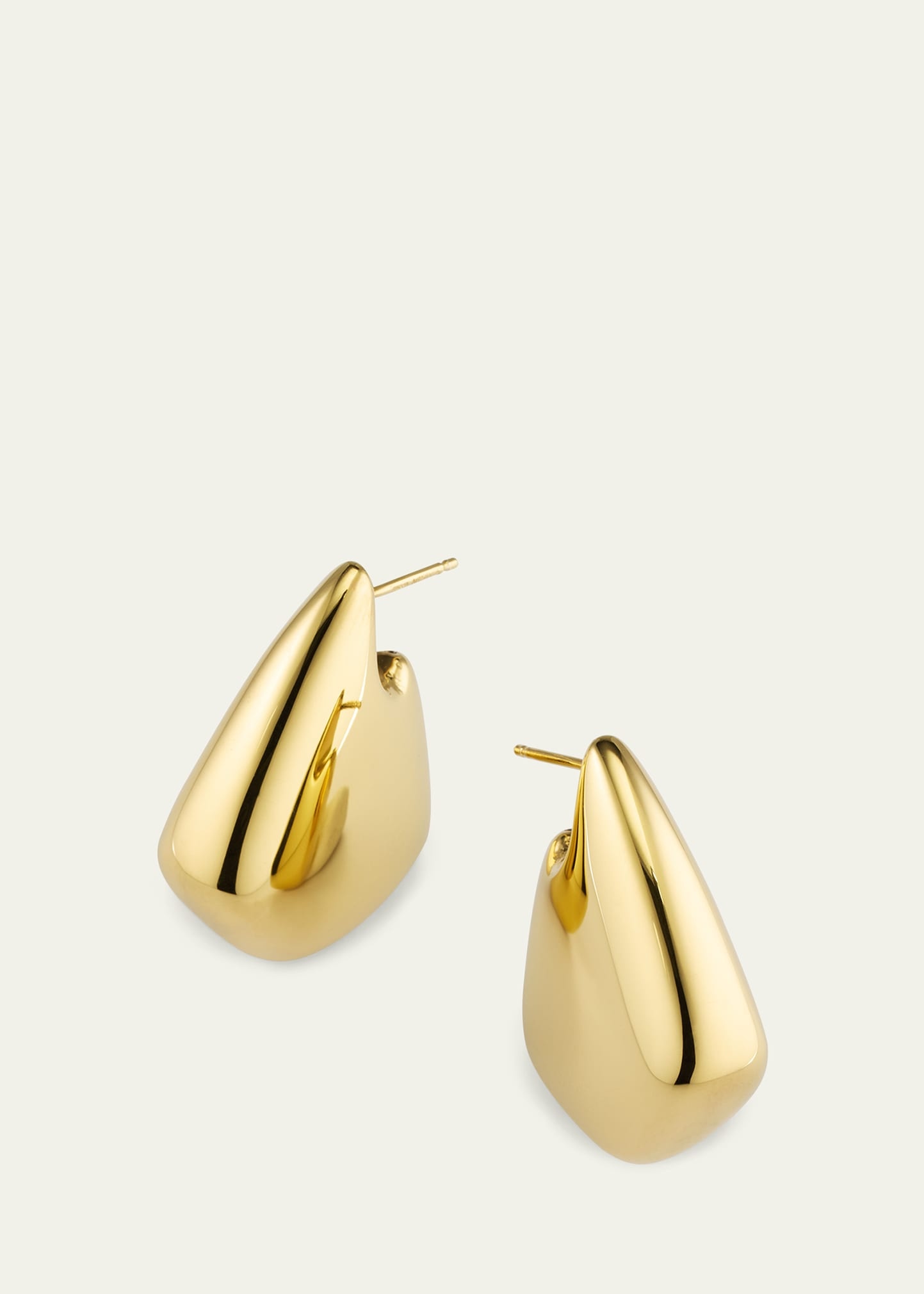 Fin Large 18K Gold-Plated Earrings - 3