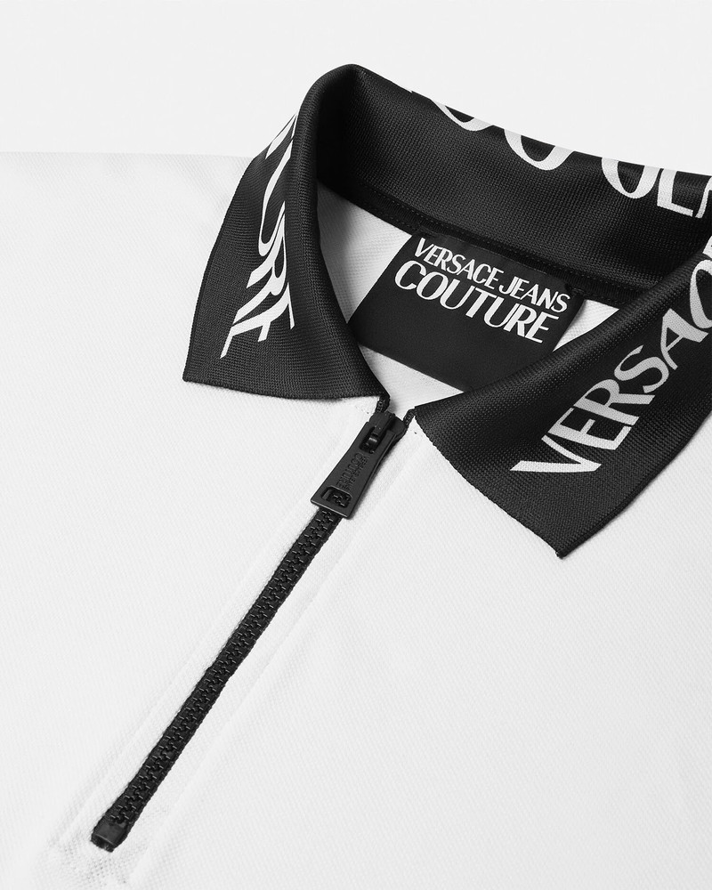VERSACE JEANS COUTURE Liquify Logo Slim-Fit Polo Shirt outlook