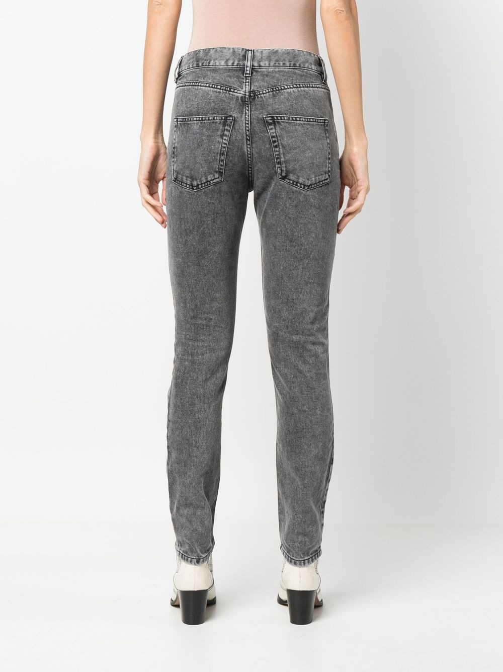panelled skinny jeans - 4