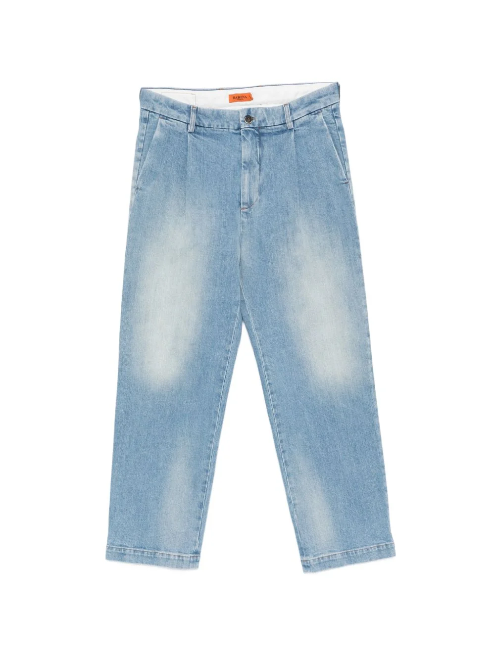 pleated-detail jeans - 1