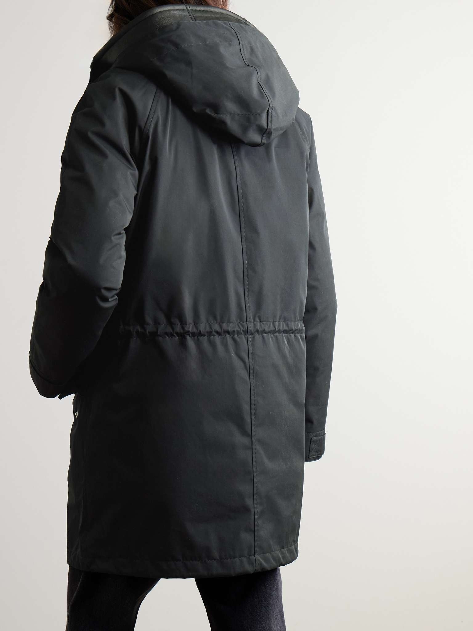 Cotton-Blend Twill Parka with Detachable Shearling Liner - 5