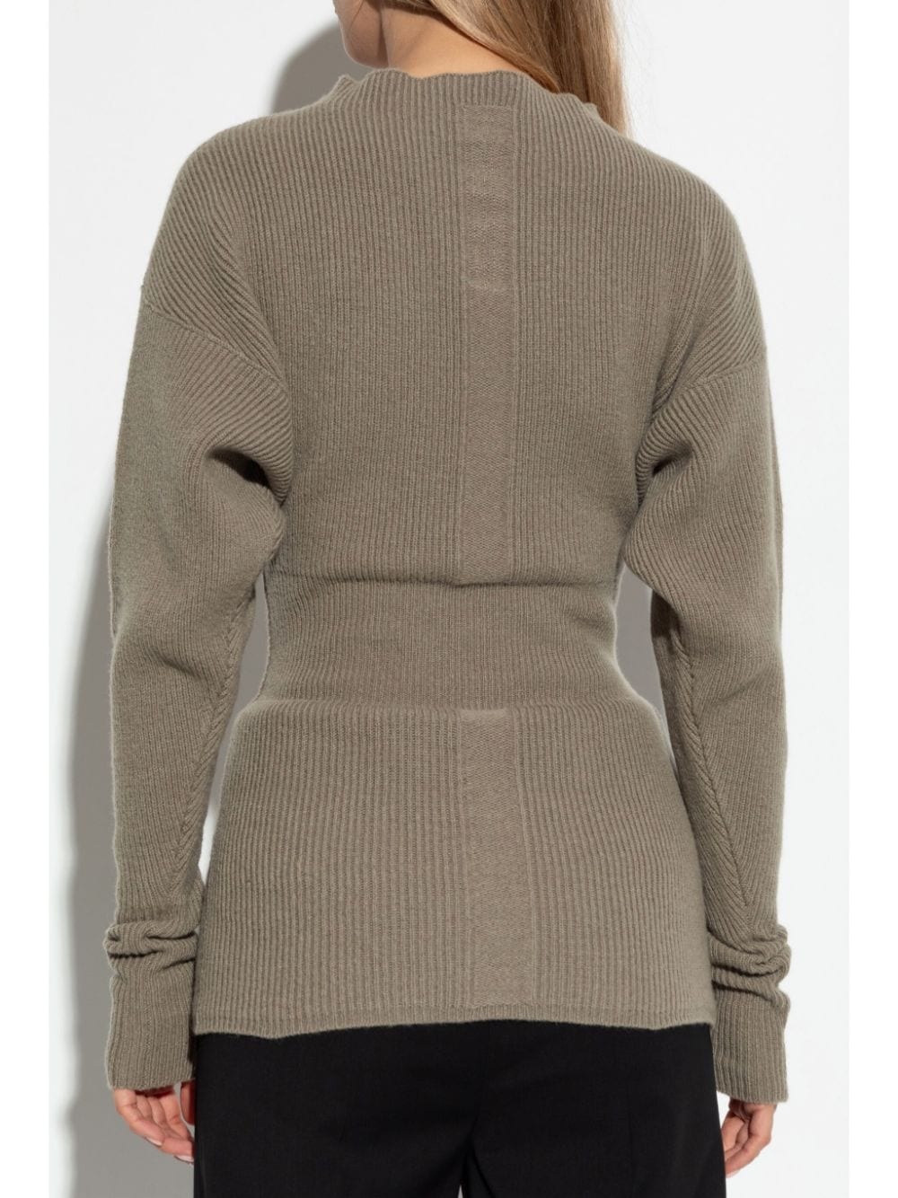 round neck knit sweater - 4