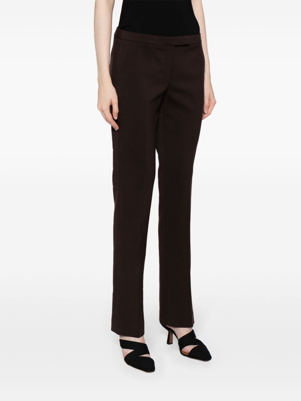 low-rise slim-cut trousers - 4