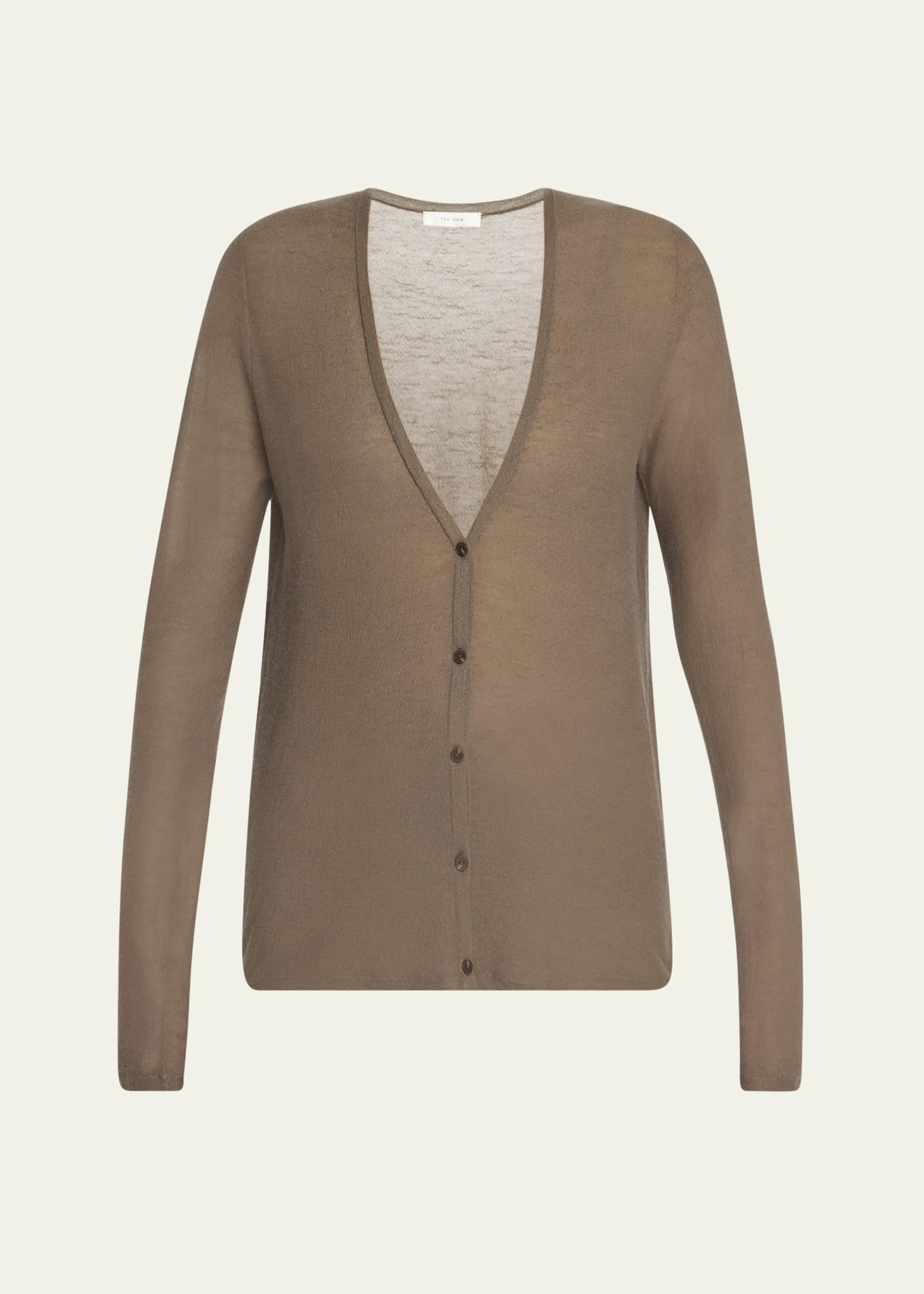 Kasem V-Neck Fine Cashmere Cardigan - 1
