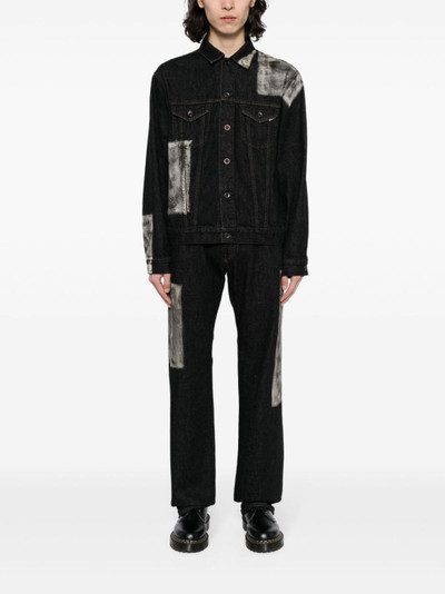 Yohji Yamamoto panelled straight-leg jeans outlook