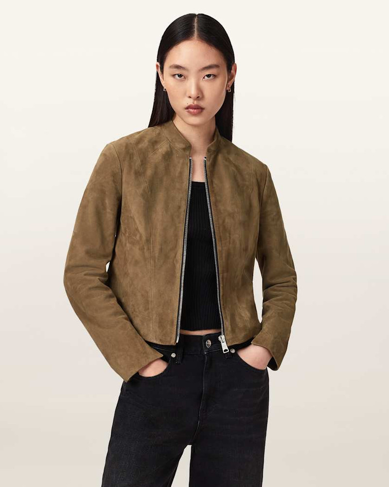 SADLER SLIM FIT SUEDE JACKET 4
