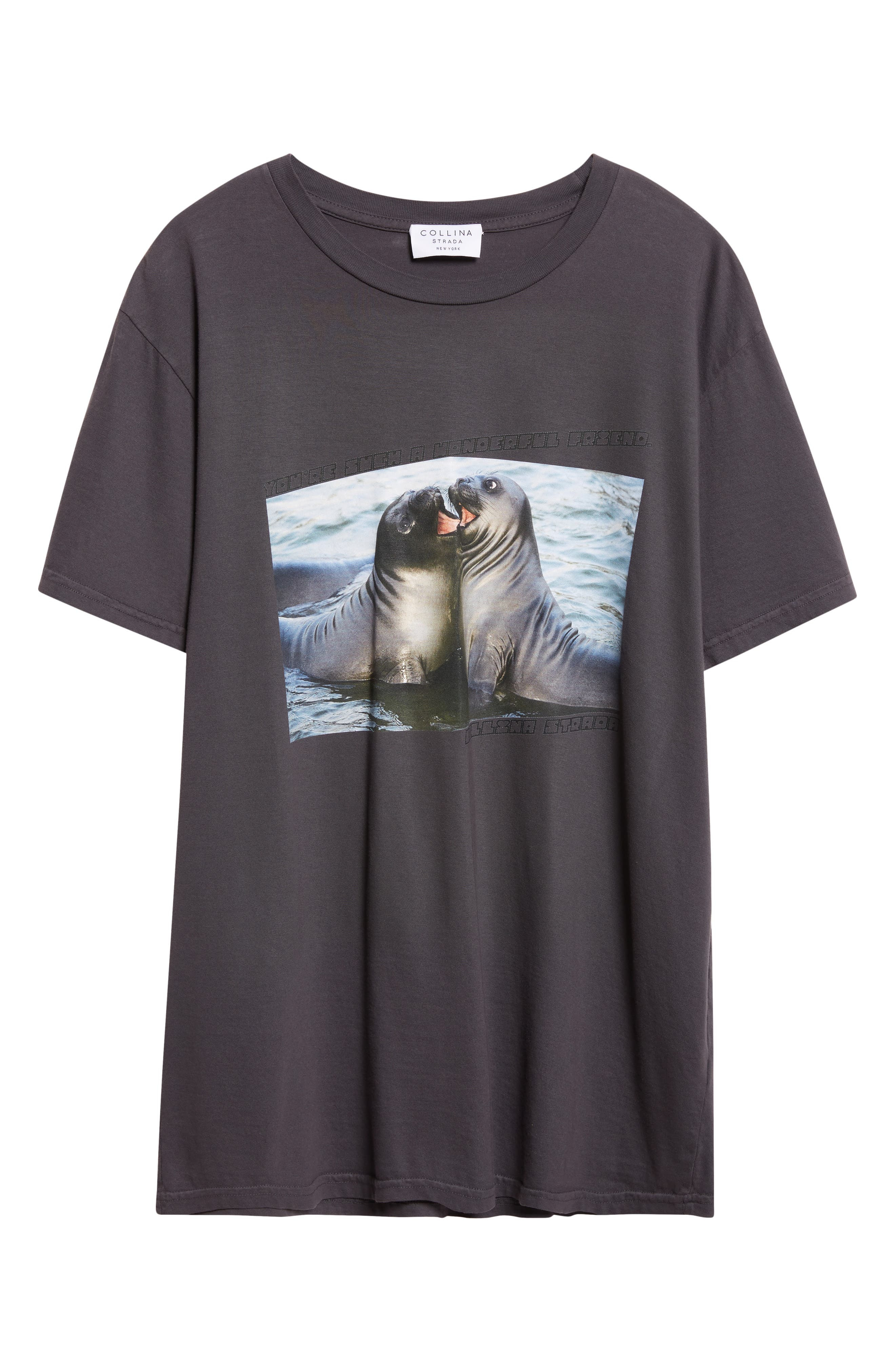 Collina Strada Oversize Organic Cotton Graphic T-Shirt in Wonderful Friend at Nordstrom - 6