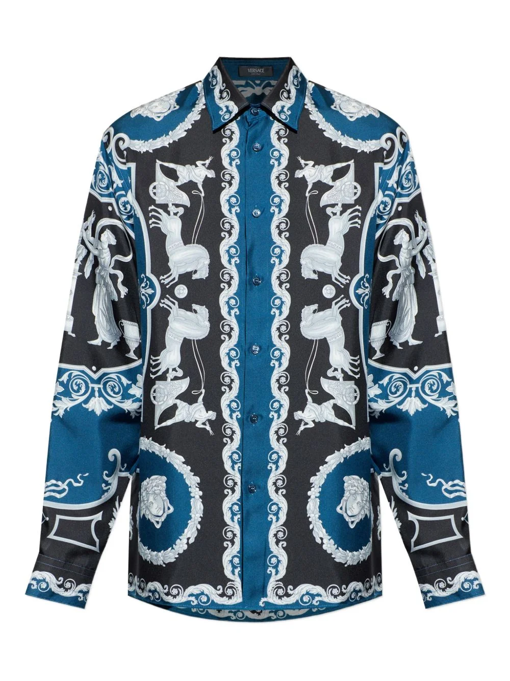 Hall of Heroes printed silk shirt - 1