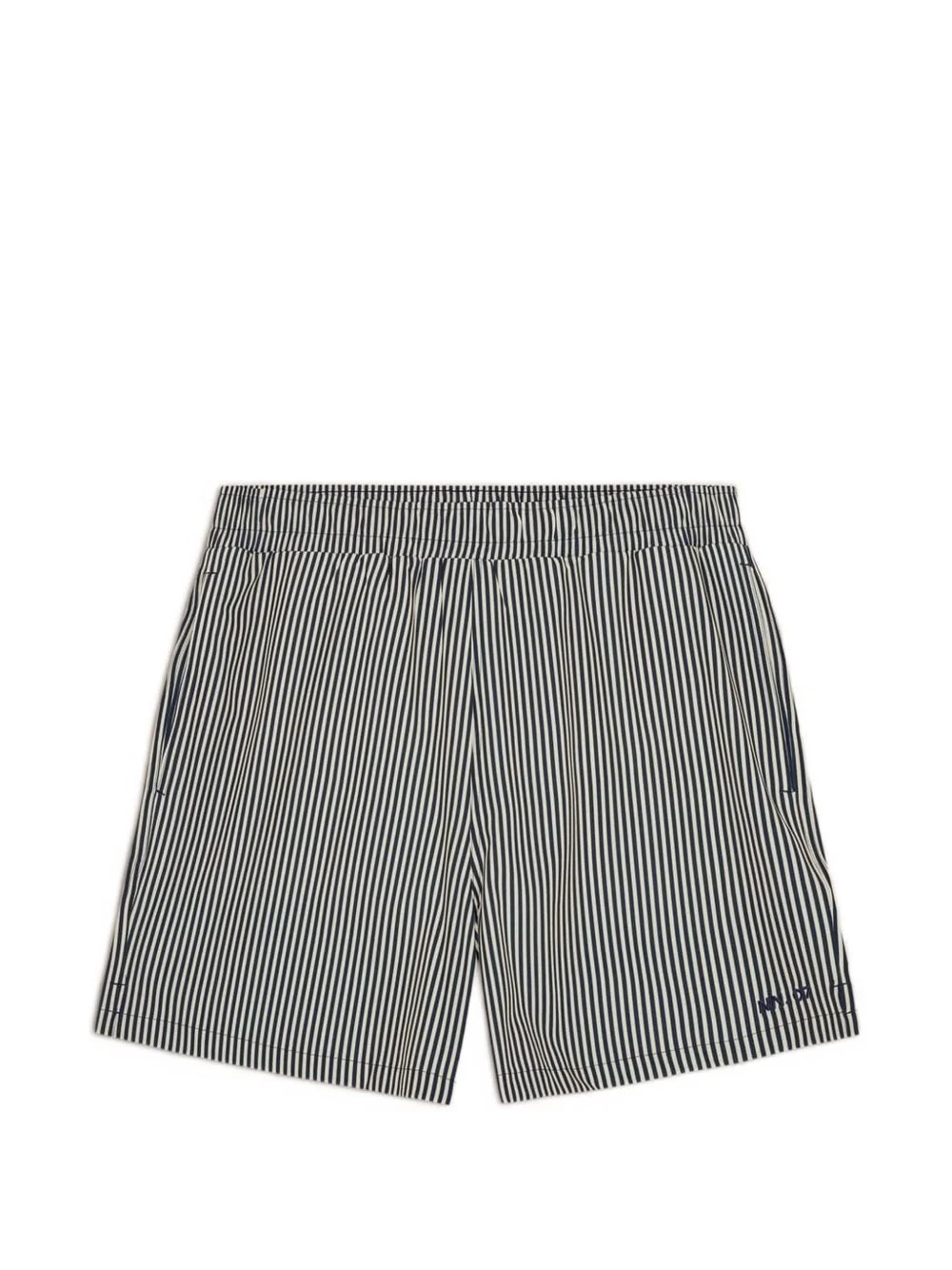 Holiday stripe-pattern swim shorts - 1