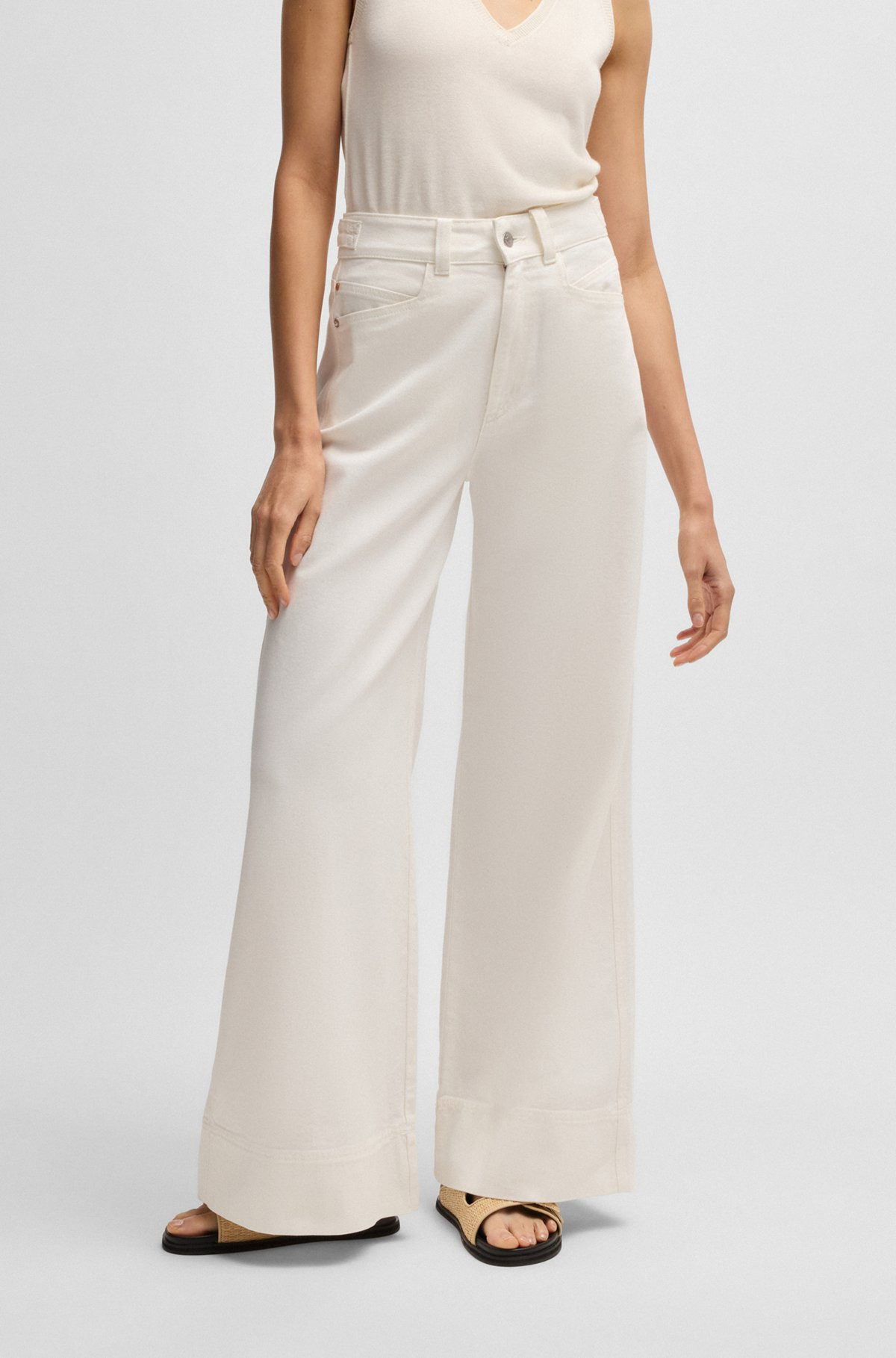 RELAXED-FIT TROUSERS IN COTTON TWILL - 2