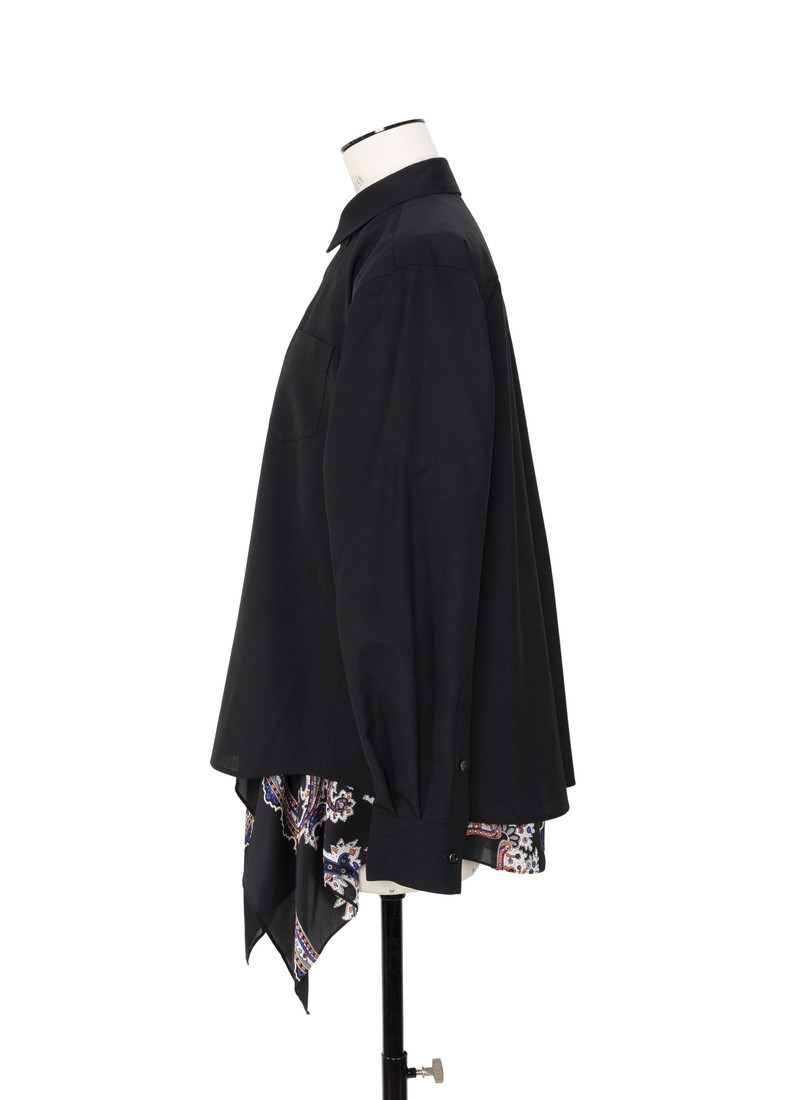 sacai Suiting x Paisley Print Shirt outlook