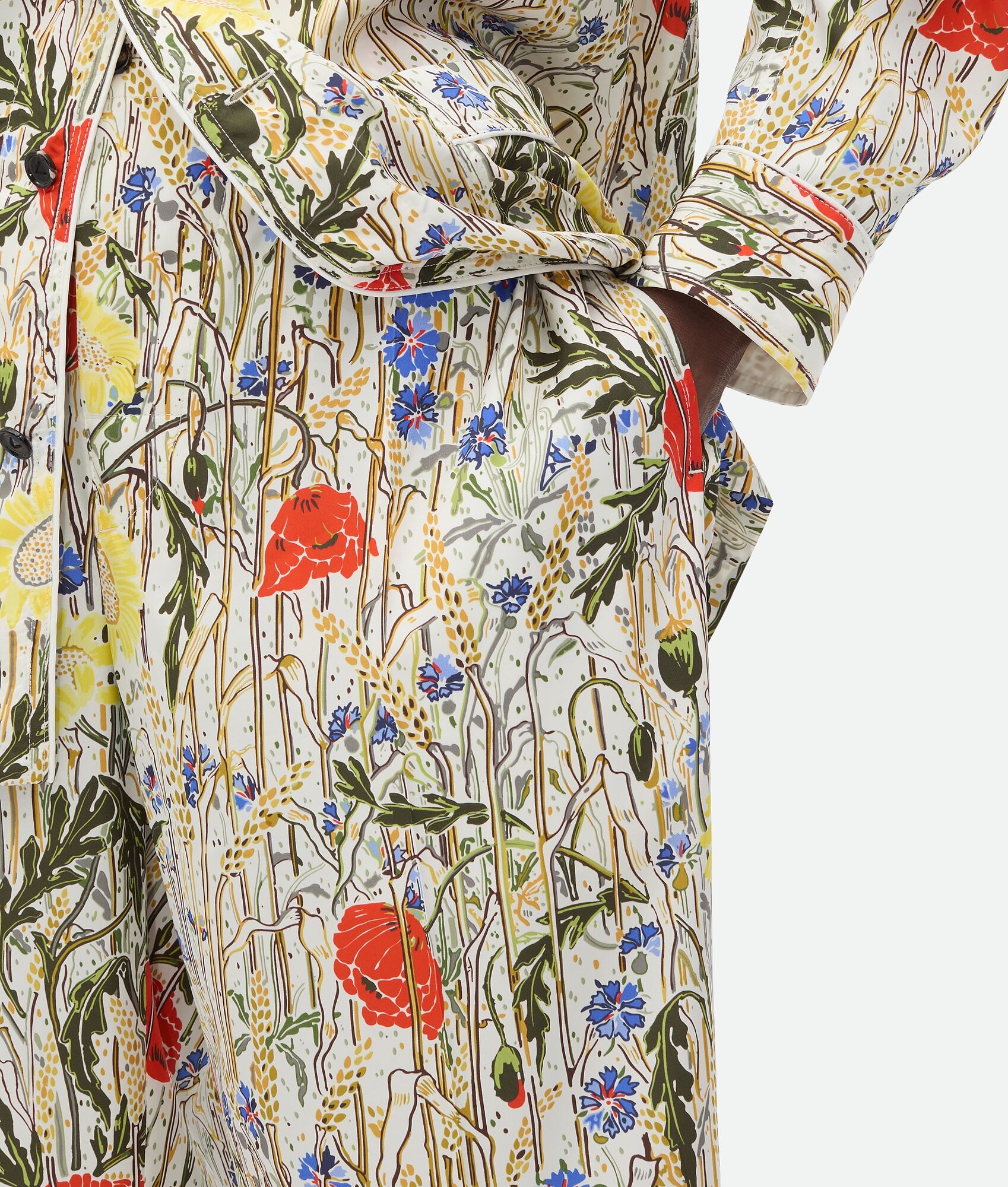 Flower Viscose And Silk Pyjama Set - 5