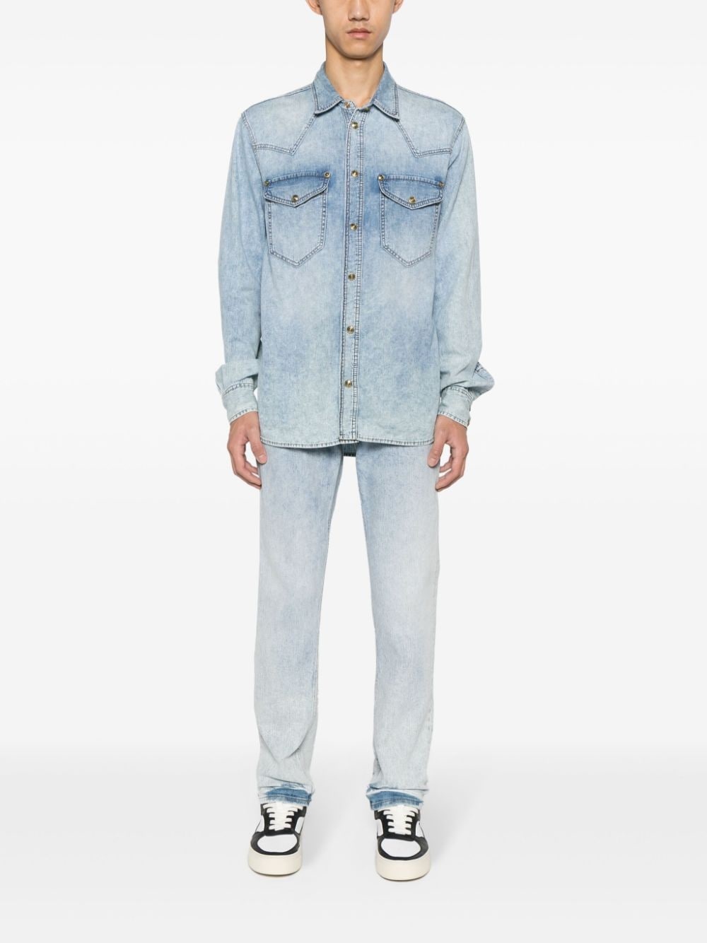 mid-rise straight-leg jeans - 2