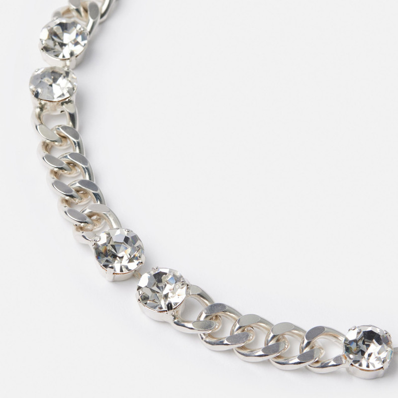 Ami De Coeur Curb Chain And Strass Necklace 4