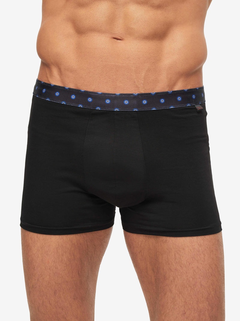 Men's Boxer Briefs Band 56 Pima Cotton Stretch Black - 2