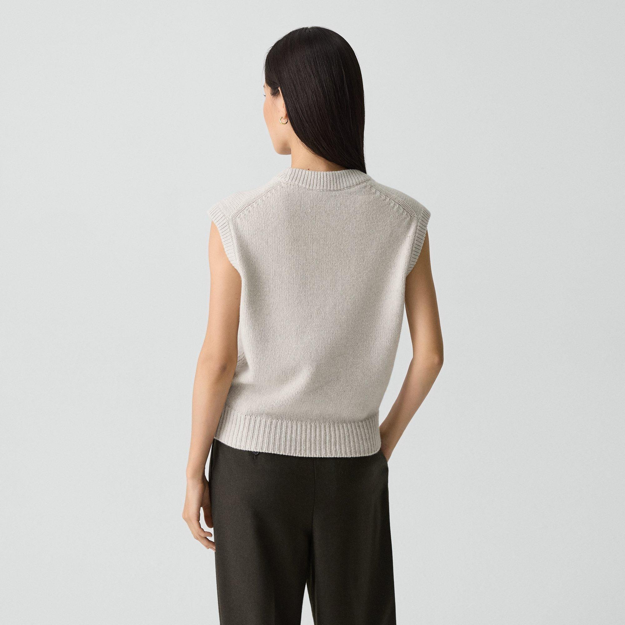 Relaxed Vest in Recycled Cashmere - 4
