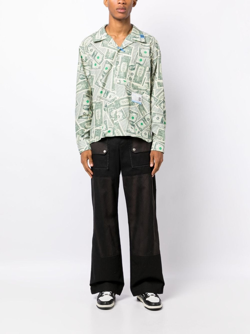 Maison MIHARAYASUHIRO Dollar Bill long-sleeve shirt outlook