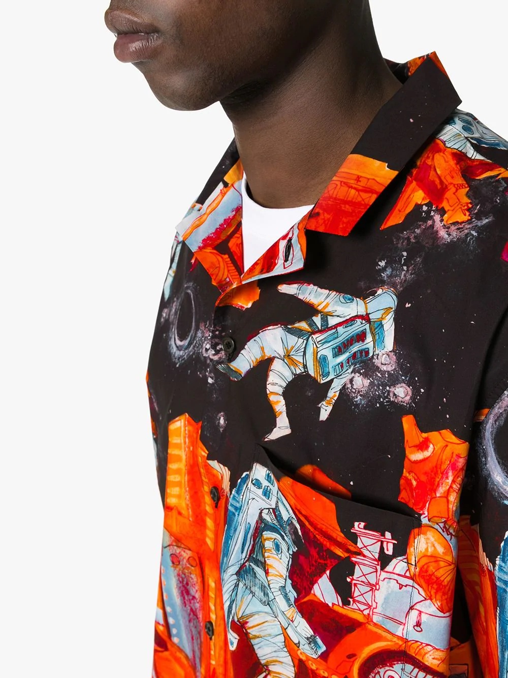 space-print shirt - 5