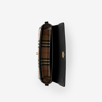 Burberry Leather and Vintage Check Note Crossbody Bag outlook