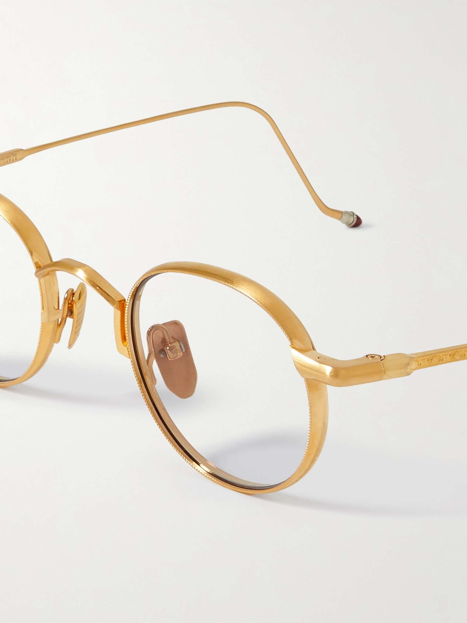 Full Metal Jacket Round-Frame Gold-Tone Sunglasses 4