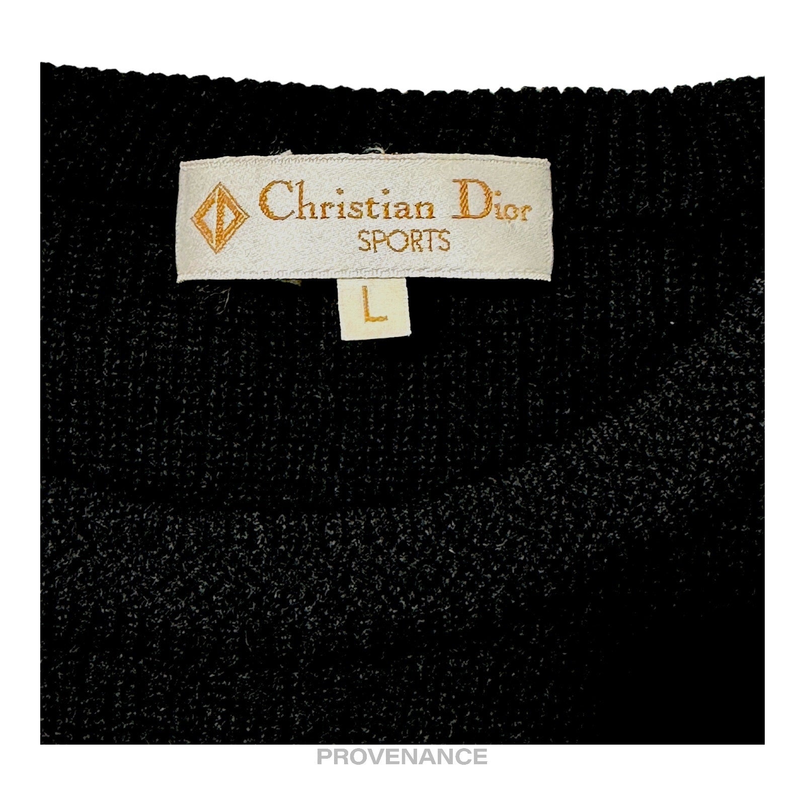 Christian Dior Sports - Christian Dior Sports Crewneck Wool Sweatshirt - Black L - 6
