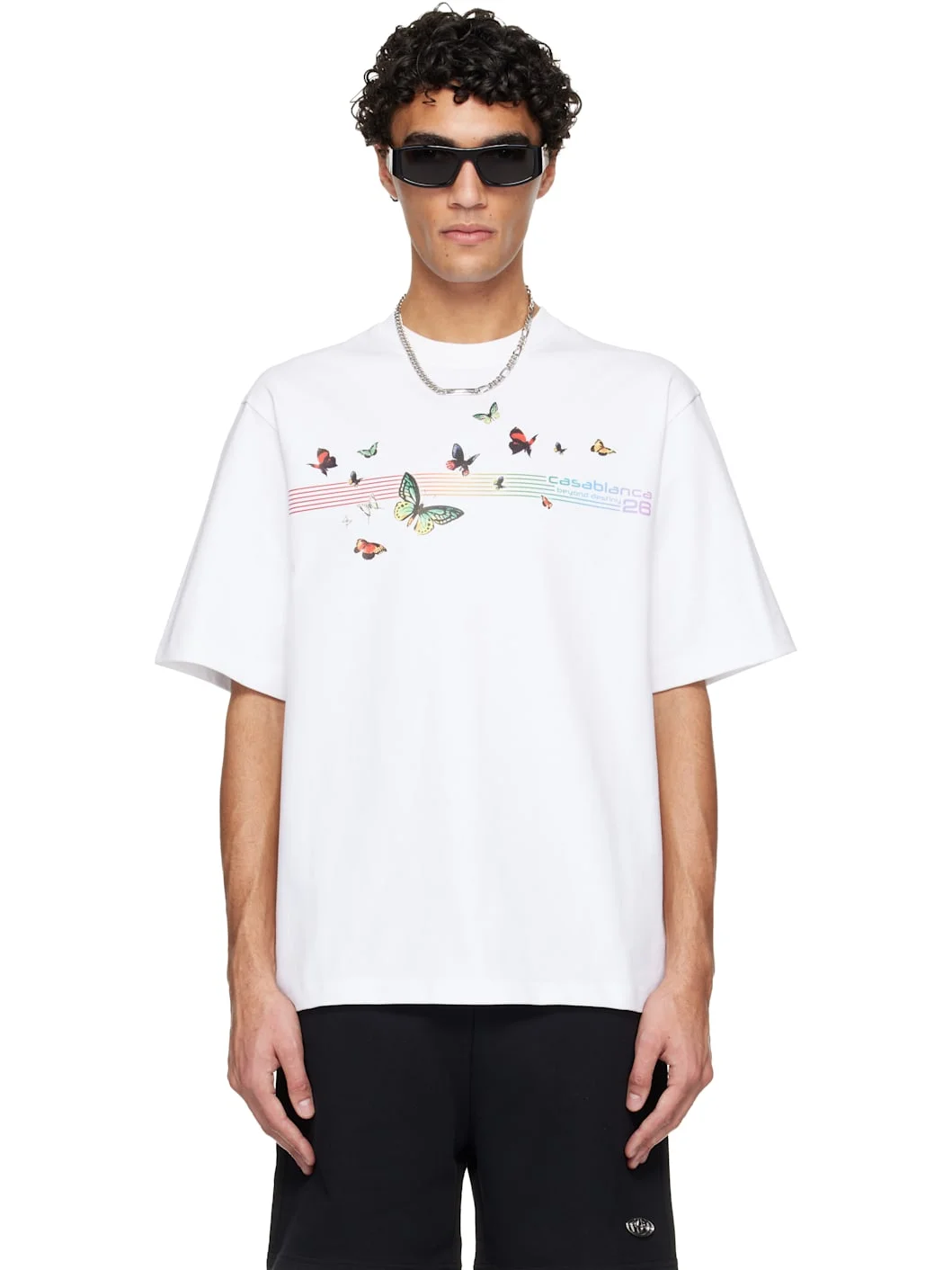 White Butterfly Oversized T-shirt - 1