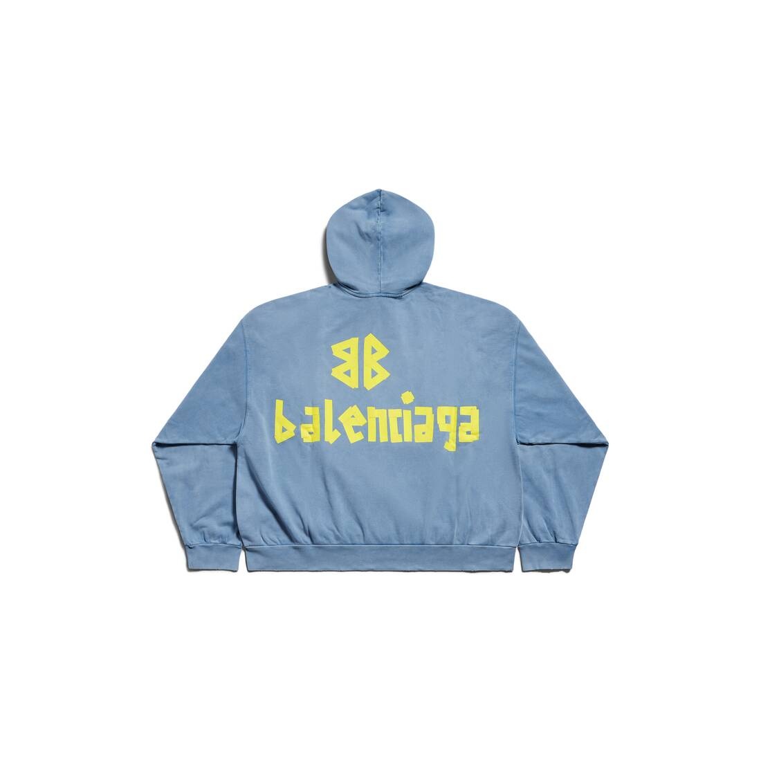 Balenciaga Tape Type distressed hoodie - Grey