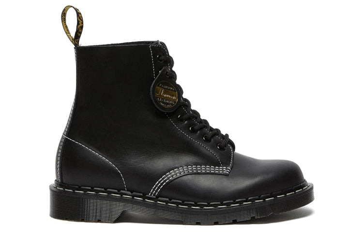 Dr.Martens 1460 Pascal Made in England Cavalier Leather Lace Up Boots 'Black Cavalier' 26713001 - 2