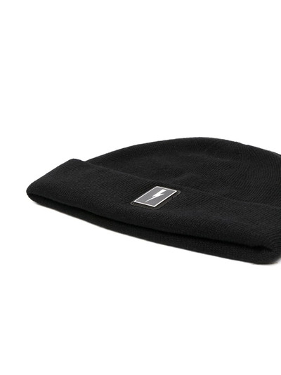 Neil Barrett Thunderbolt patch beanie outlook