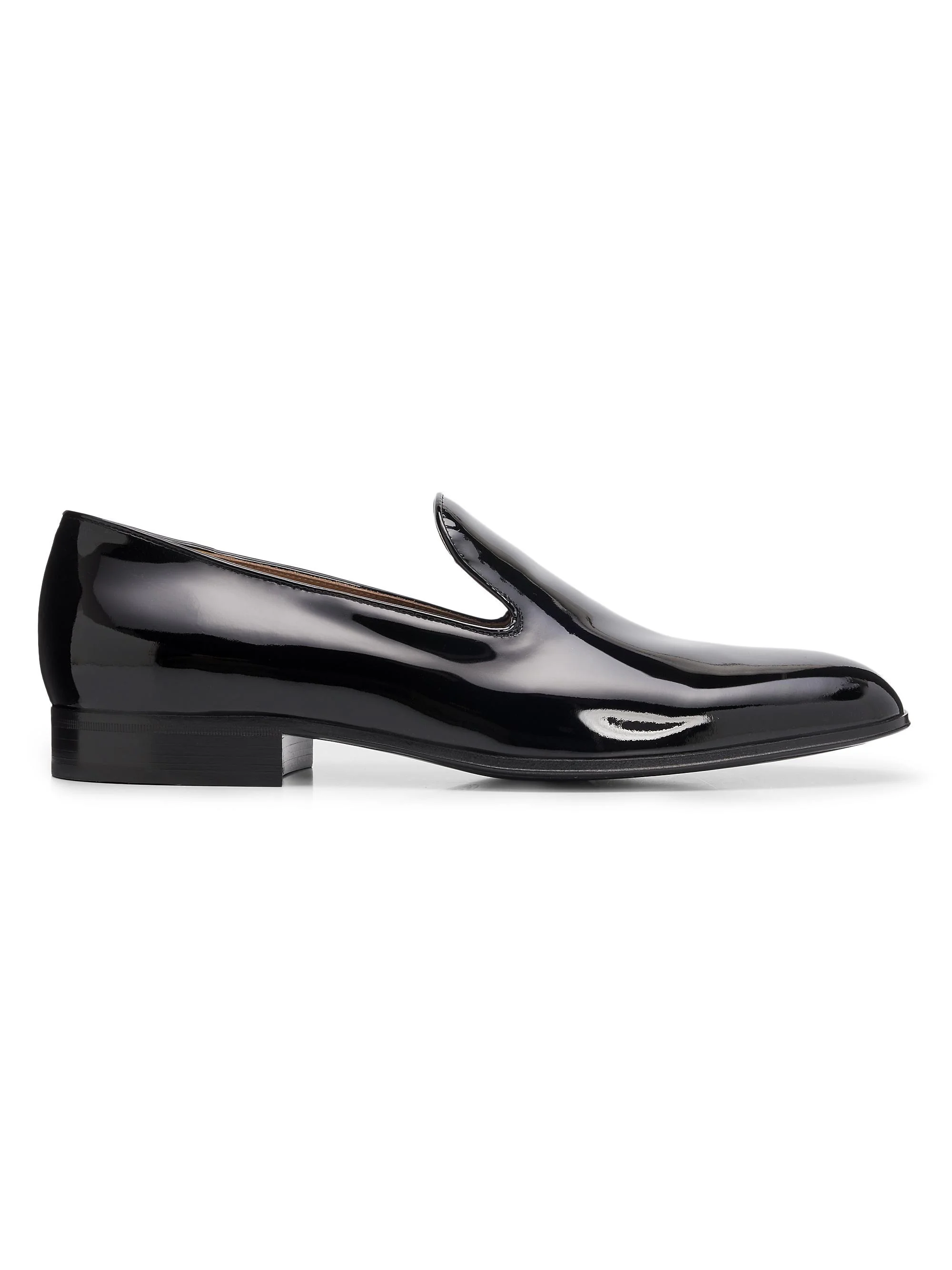 Men's Jean Vernice Patent Leather Loafers - Black - 1