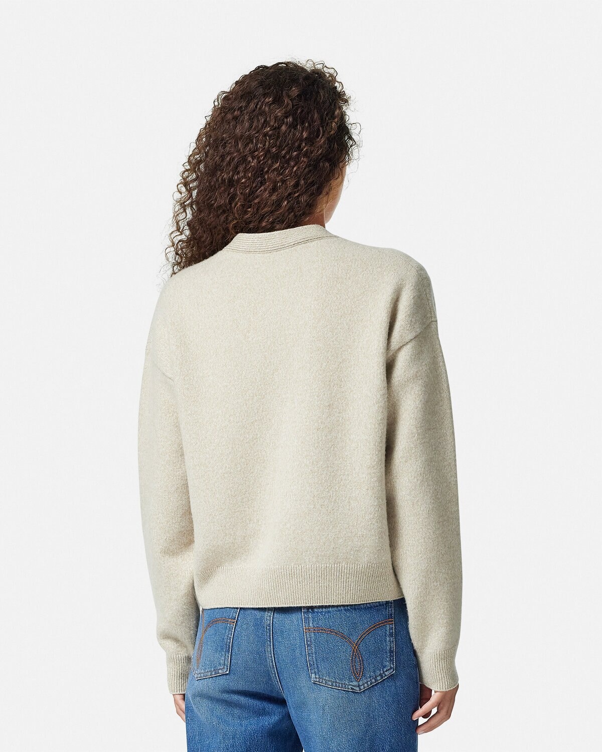 Cashmere-Blend Knit Boxy Cardigan - 5