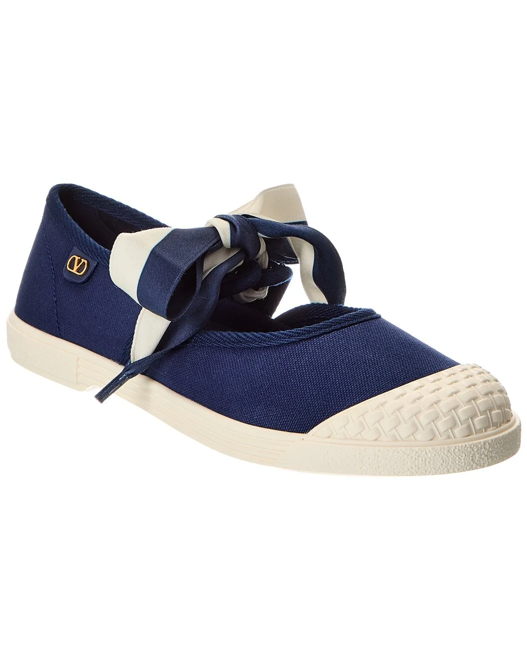 Valentino Bay By Bay Canvas Ballerina Sneaker - 1