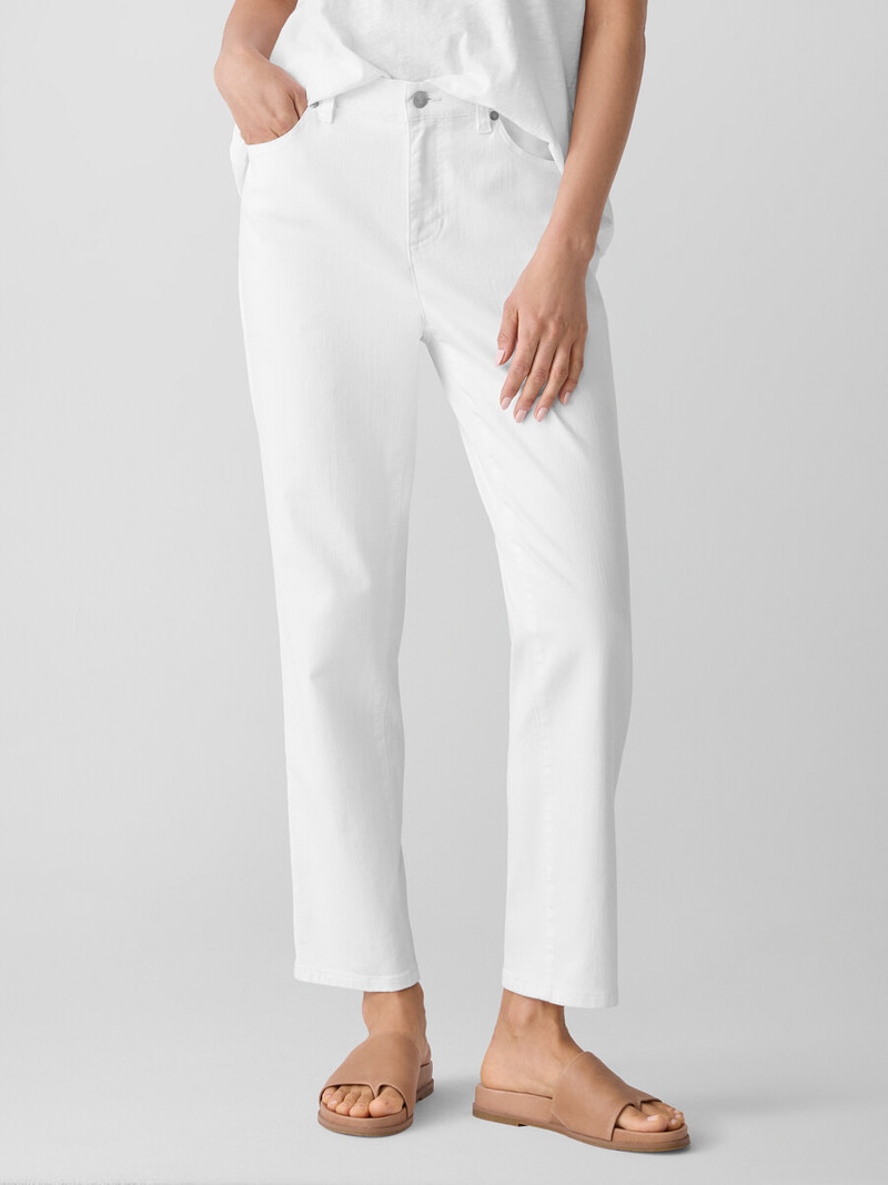 Garment-Dyed Organic Cotton Denim Slim Jean 3