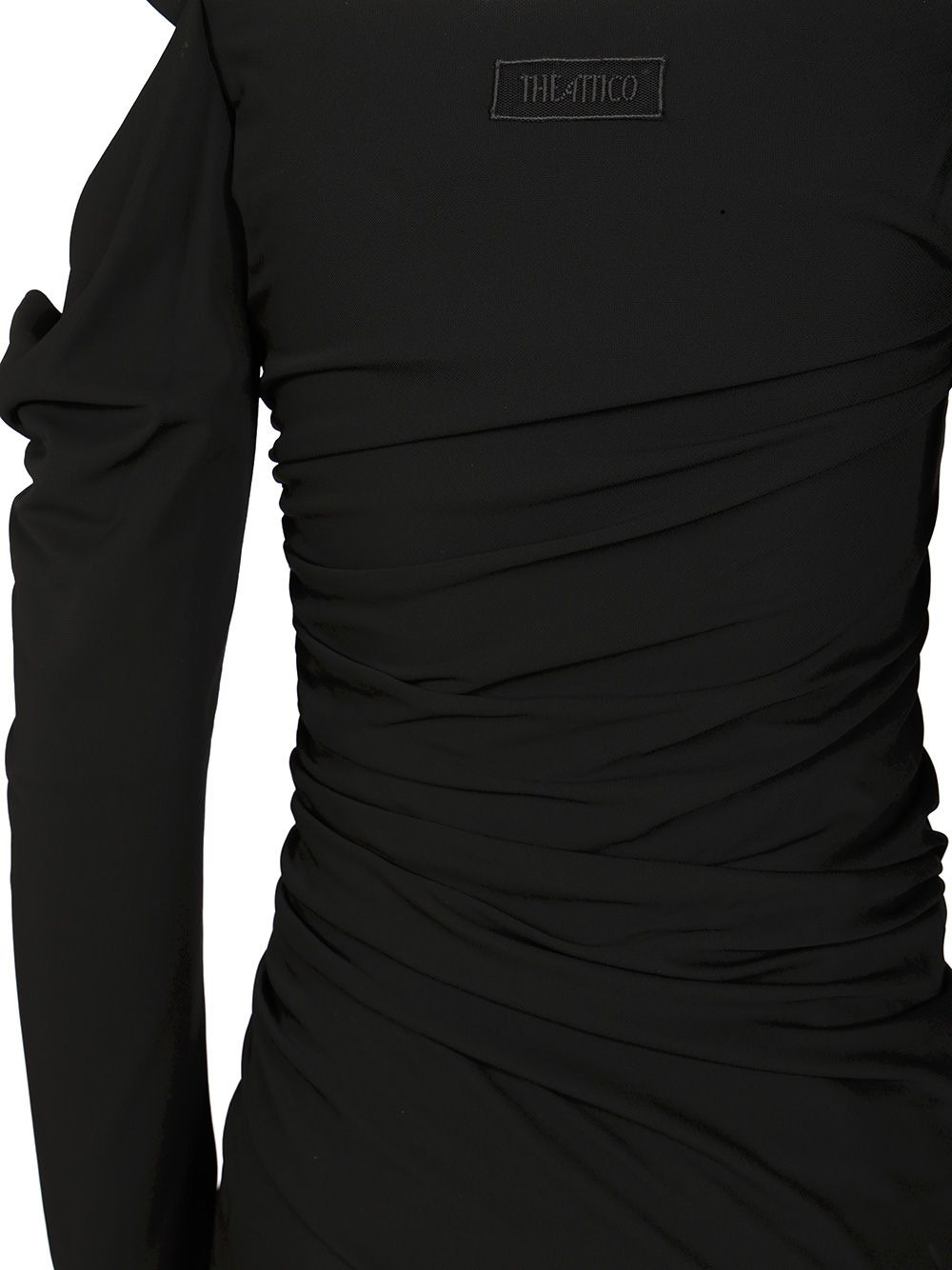 Crepe Midi Dress Dresses Black - 6