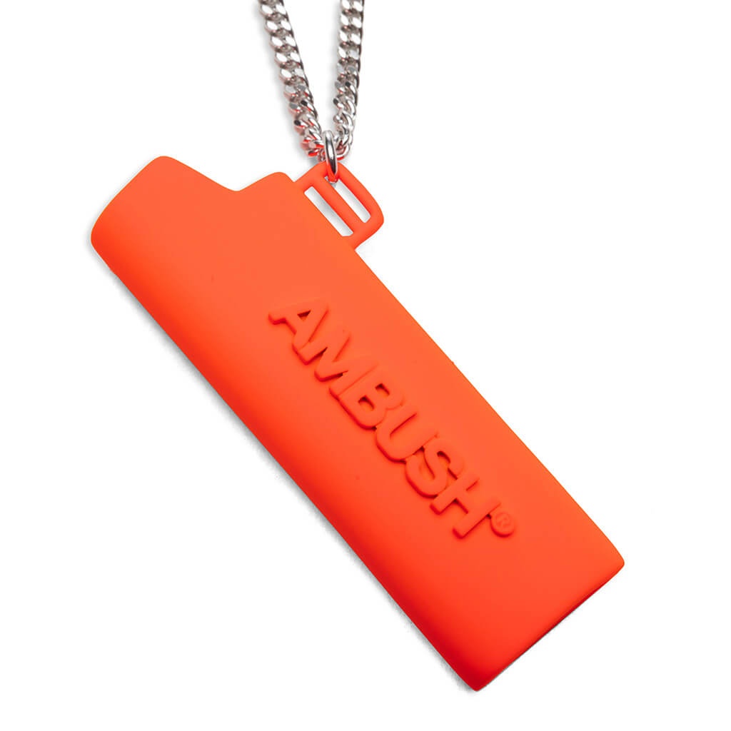 AMBUSH LOGO LIGHTER CASE NECKLACE - ORANGE - 2