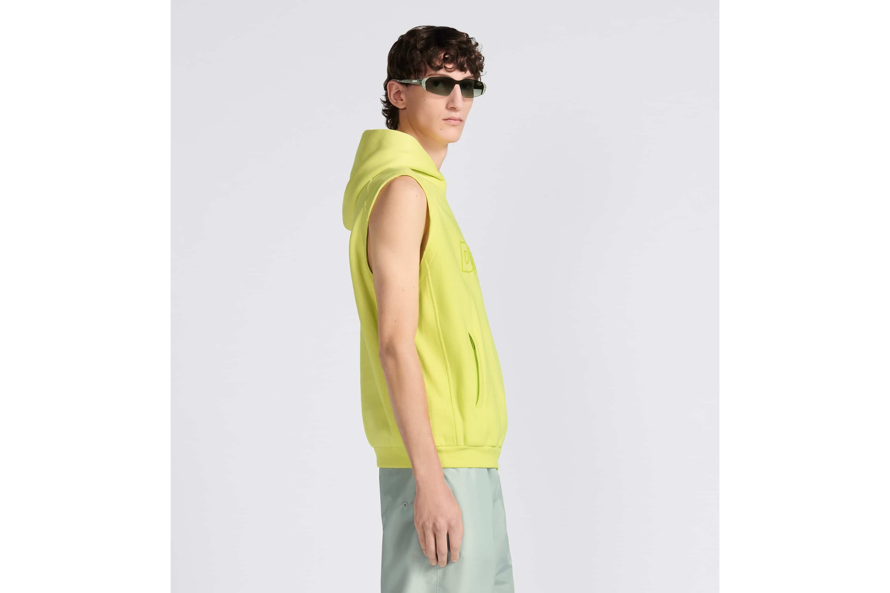 Oversized Sleeveless Hooded Sweatshirt - 5