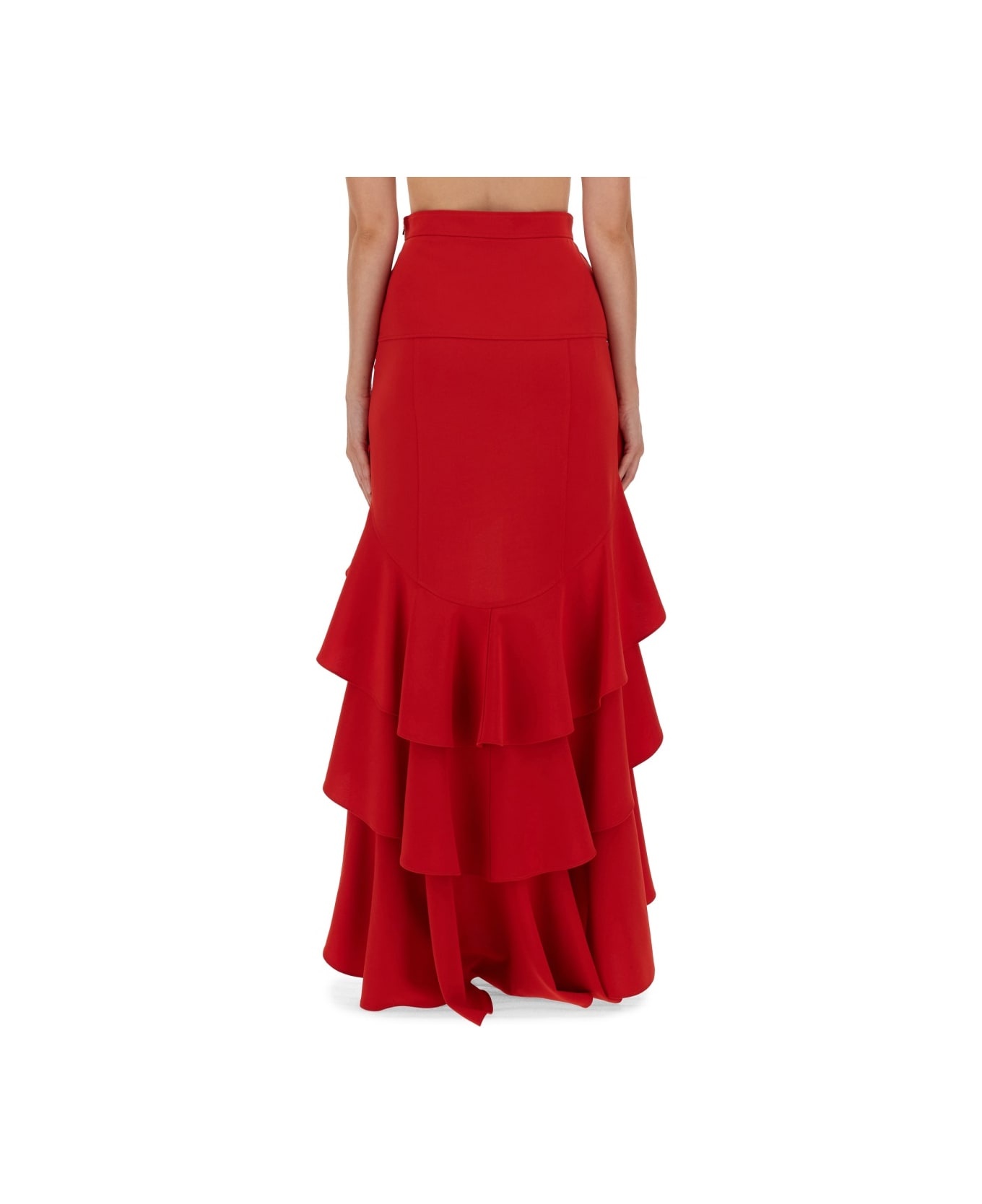 スカート Moschino Crepe Skirt With Ruffles Moschino Crepe Skirt With Ruffles | italist | REVERSIBLE