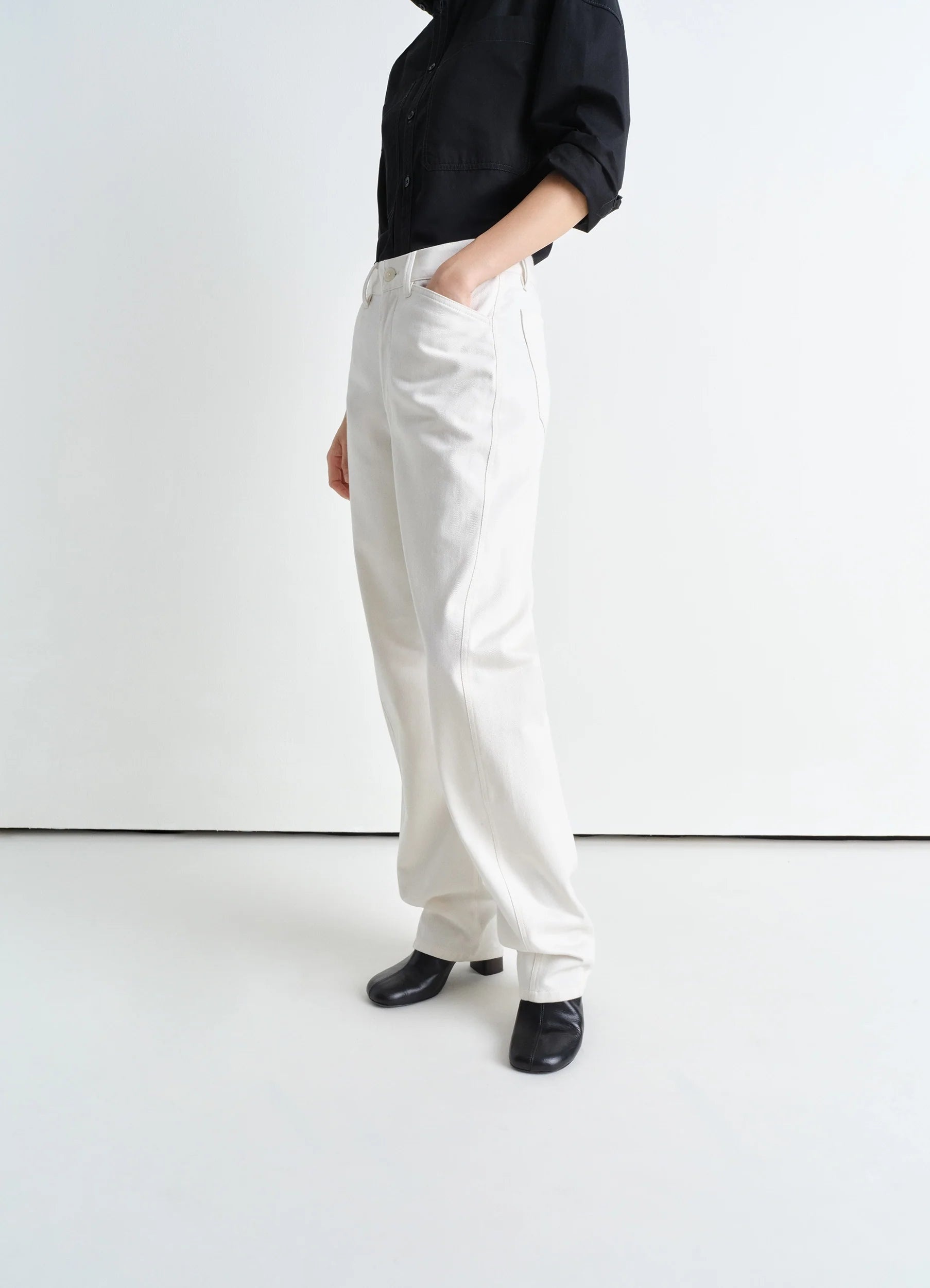 FIVE POCKET TWISTED PANTS - 3