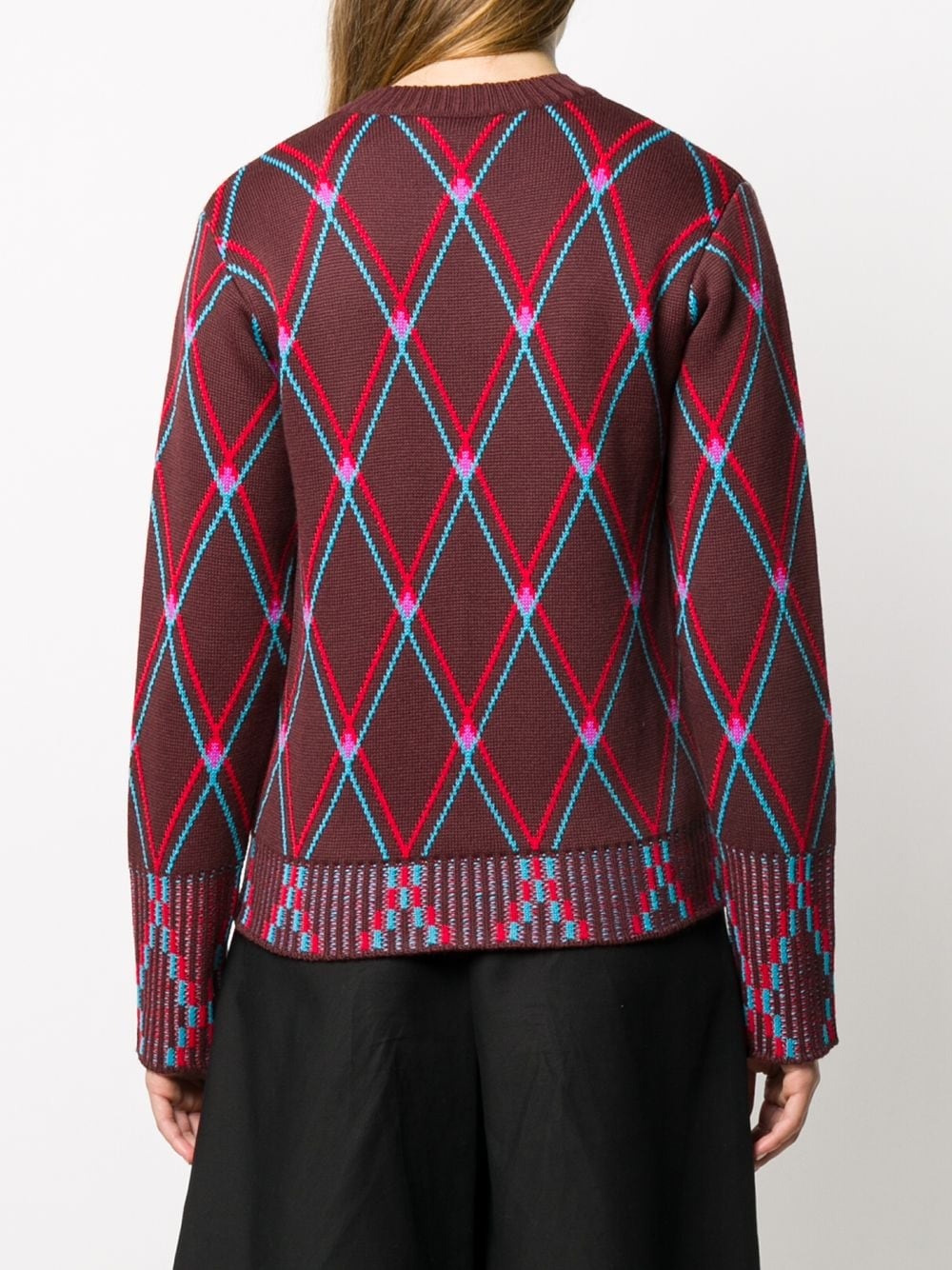 diamond-pattern jumper - 4