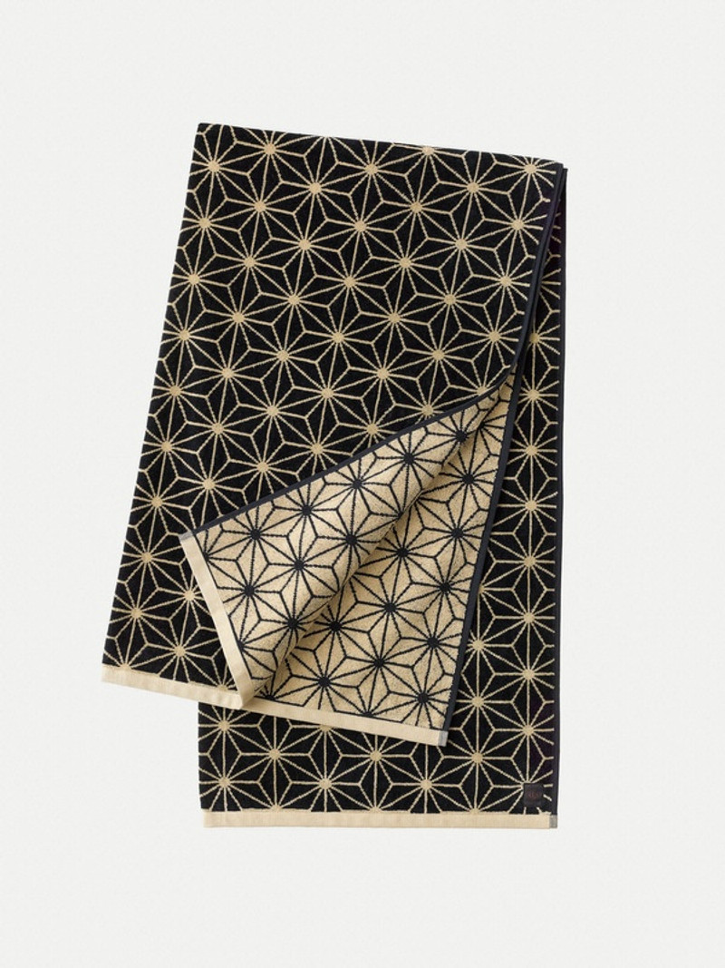 Beach Towel Asanoha Navy 3