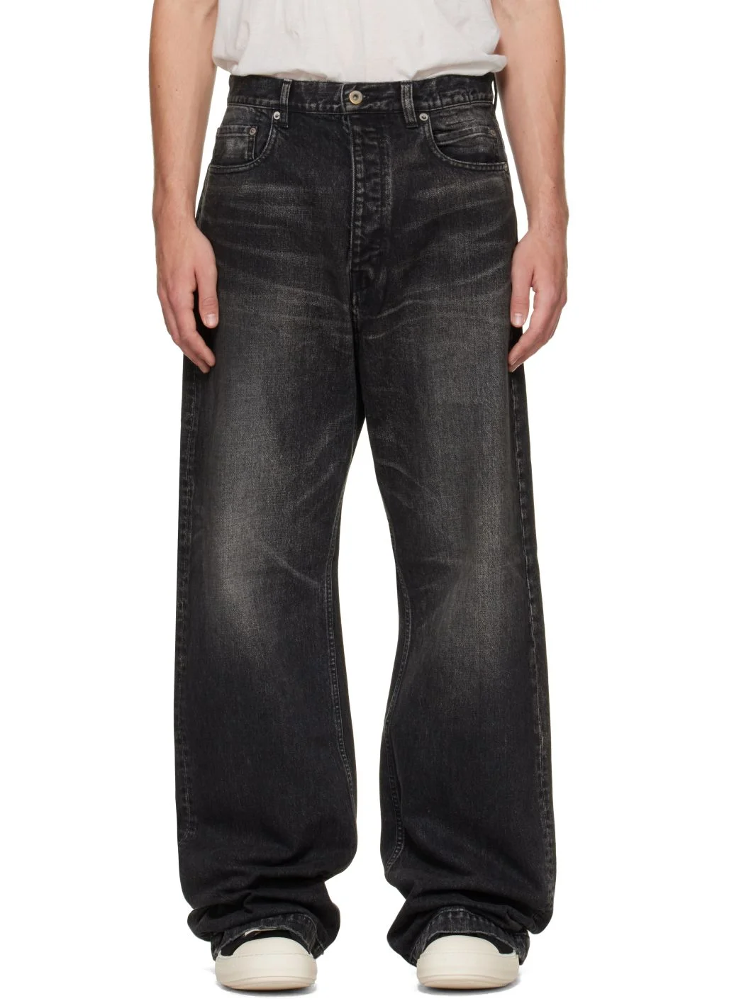 Black Tower Strobe Jeans - 1