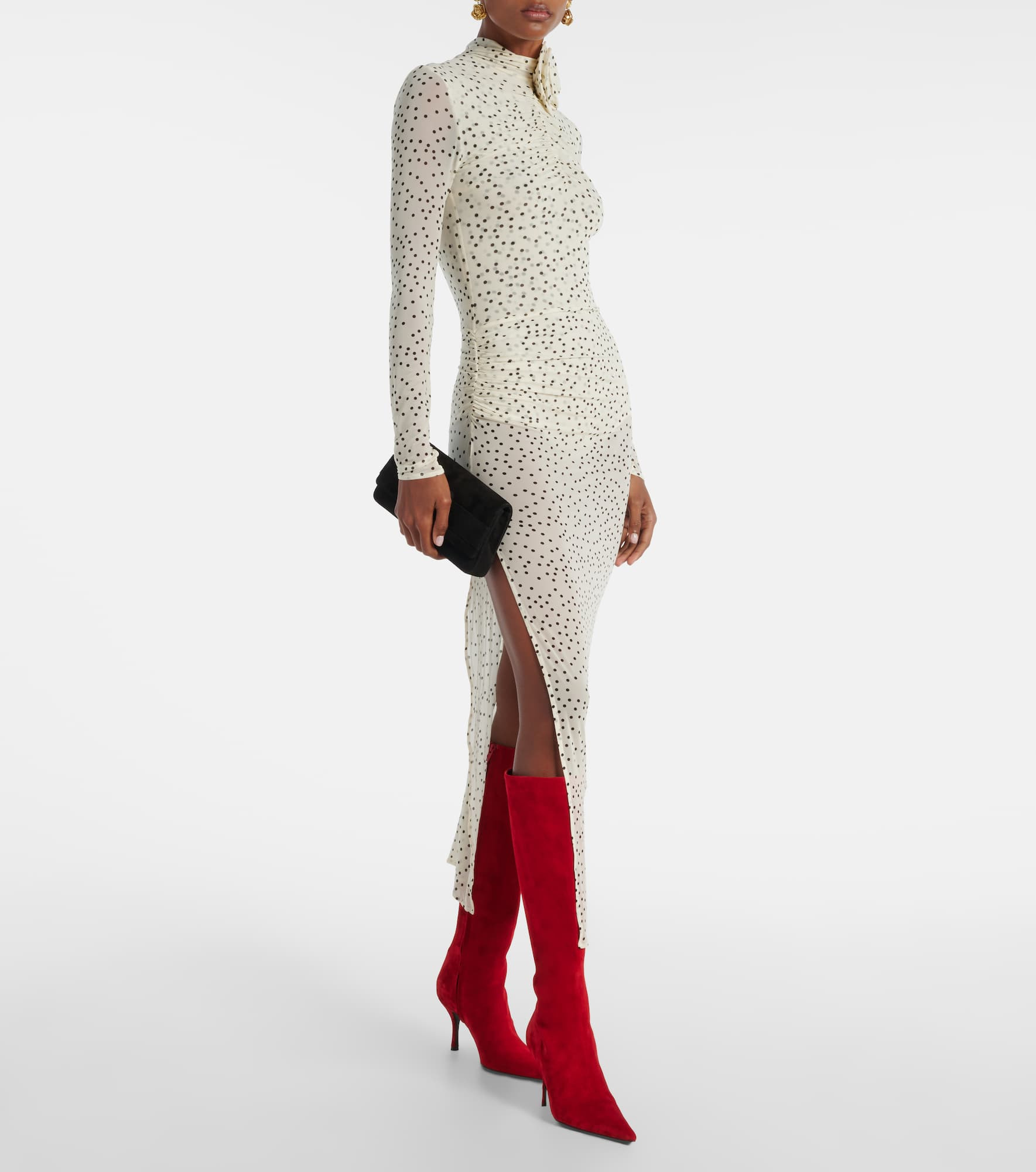 Suede knee-high boots - 3