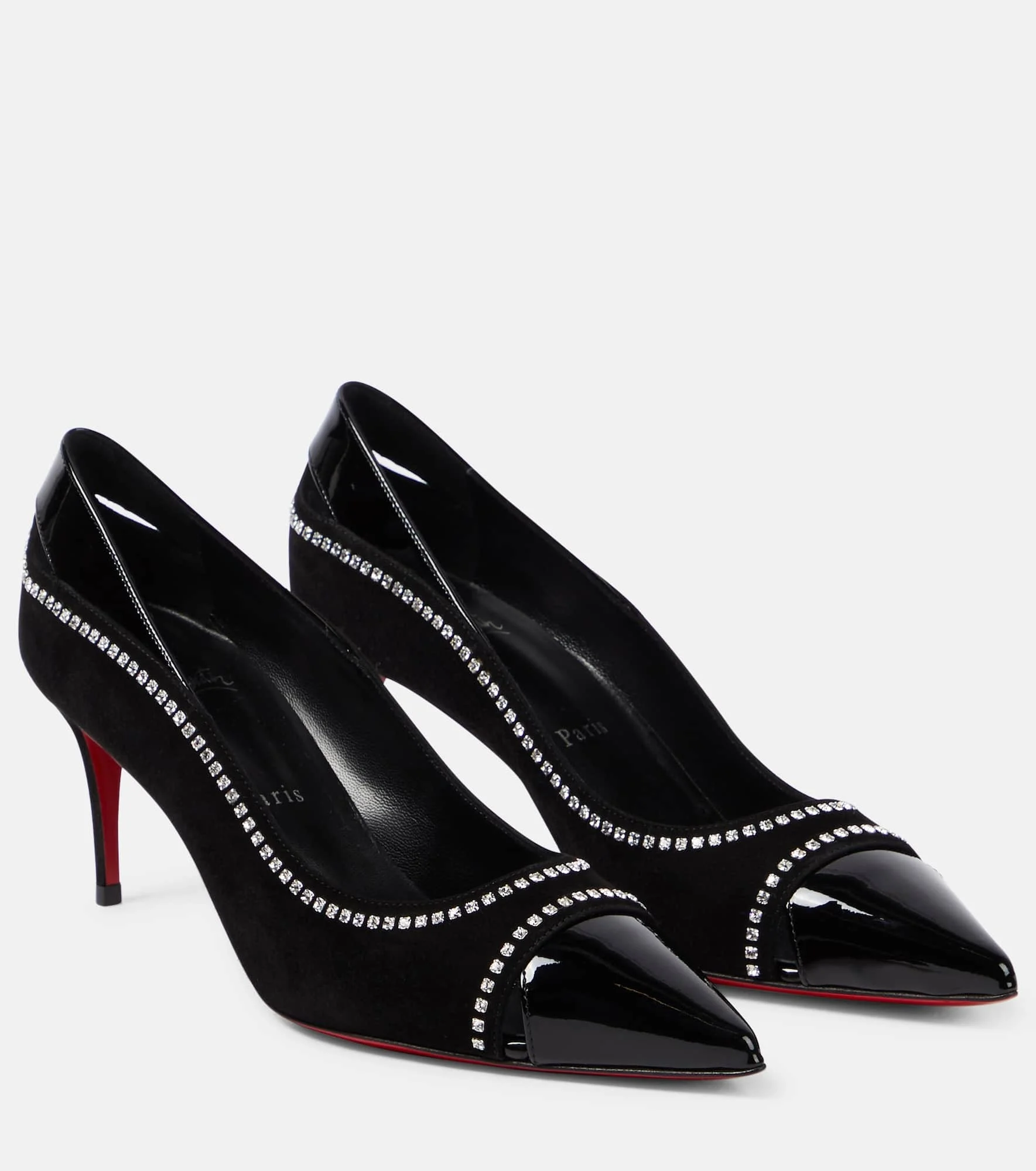 Duvette Strass 70 patent leather pumps - 1