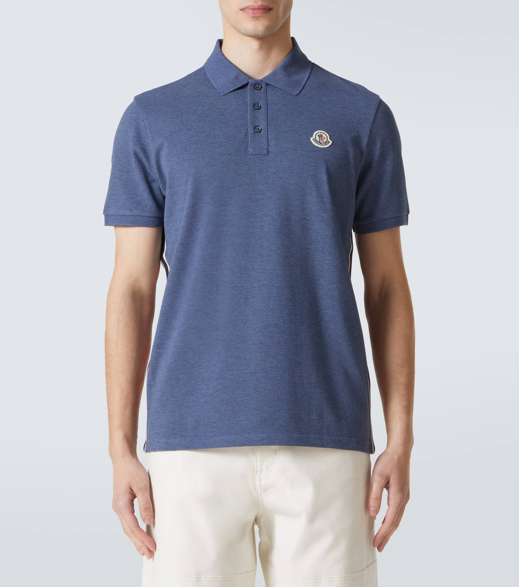 Cotton piqué polo shirt - 3