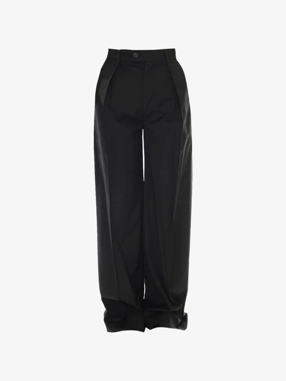 pleated wide-leg trousers - 1