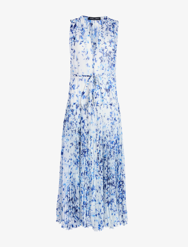 Pat Dress in Printed Crinkle Chiffon - 1