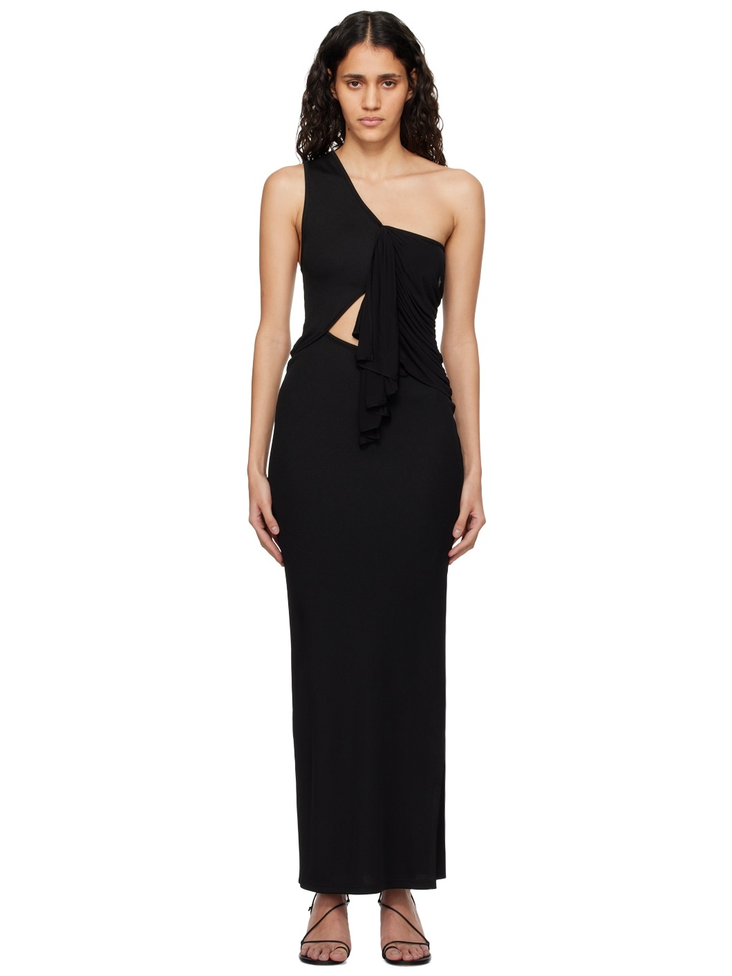 Black Seneca Swirl Maxi Dress - 1